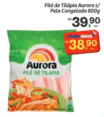 Filé de tilápia aurora s/ pele