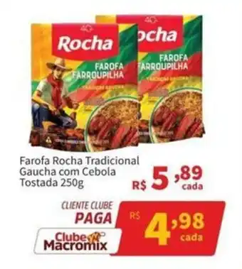 Farofa rocha tradicional gaucha com cebola tostada