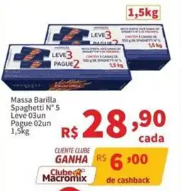 Macromix Atacado Massa barilla spaghetti n° 5 oferta