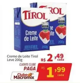 Macromix Atacado Creme de Leite Tirol Leve oferta