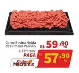 Macromix Atacado Carne Bovina Moída de Primeira Patinho oferta