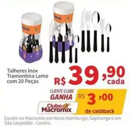 Macromix Atacado Talheres inox tramontina leme oferta