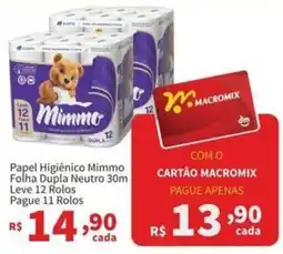 Macromix Atacado Papel Higiênico Mimmo oferta