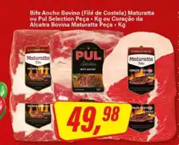 Rede Supermarket Bife Ancho Bovino (Filé de Costela) Maturatta ou Pul Selection Peça oferta