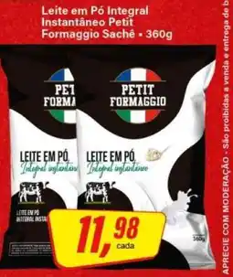 Rede Supermarket Leite em Pó Integral Instantâneo Petit Formaggio Sachê oferta