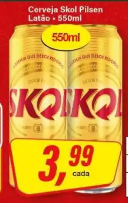 Rede Supermarket Cerveja Skol Pilsen Latão oferta