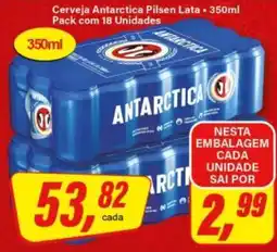 Rede Supermarket Cerveja Antarctica Pilsen Lata - 350ml oferta