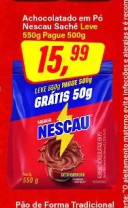 Rede Supermarket Nescau Sachê oferta