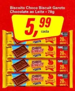 Rede Supermarket Biscoito Choco Biscuit Garoto oferta