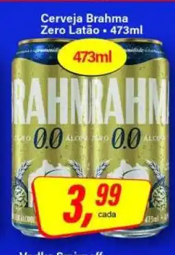 Rede Supermarket Cerveja Brahma Zero Latão oferta
