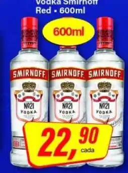 Rede Supermarket Vodka Smirnoff Red oferta