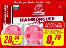 Rede Supermarket Hambúrguer Bovino Império oferta
