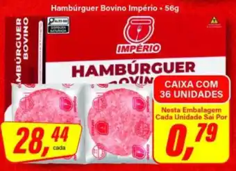 Rede Supermarket Hambúrguer Bovino Império oferta