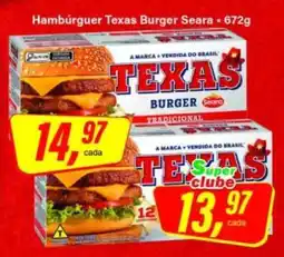 Rede Supermarket Hambúrguer Texas Burger Seara oferta