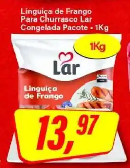 Rede Supermarket Linguiça de Frango Para Churrasco Lar Congelada Pacote oferta