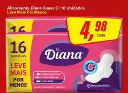 Rede Supermarket Absorvente Diana Suave C/ 16 Unidades oferta