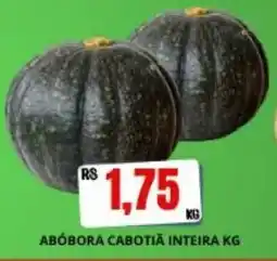 Supermercado Porecatu abóbora cabotiã inteira kg oferta