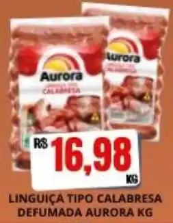 Supermercado Porecatu Linguiça tipo calabresa defumada aurora oferta