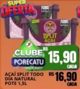 Supermercado Porecatu Açaí split todo dia natural oferta