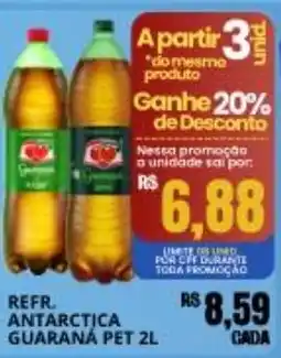 Supermercado Porecatu refr. antarctica guaraná pet 2l oferta