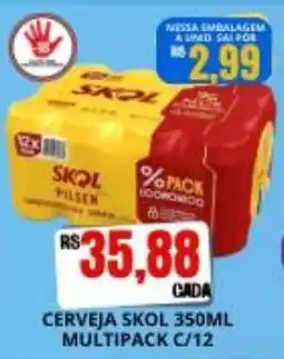 Supermercado Porecatu Cerveja skol 350ml oferta