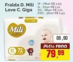 Supermercados Rena Fralda D. Mili Love C. Giga oferta