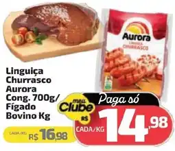 Supermercado Jacomar Linguiça Churrasco Aurora Cong. / Fígado Bovino oferta