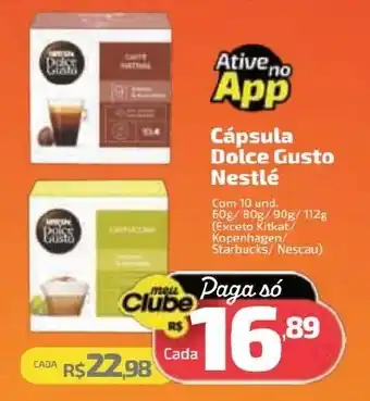 Supermercado Jacomar Cápsula Dolce Gusto Nestlé oferta