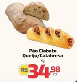 Supermercado Jacomar Pão Ciabata Queijo/Calabresa oferta