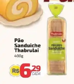 Supermercado Jacomar Pão Sanduiche Thabrulai oferta