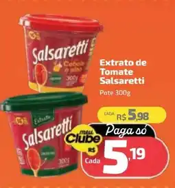 Supermercado Jacomar Extrato de Tomate Salsaretti oferta