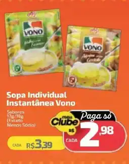 Supermercado Jacomar Sopa Individual Instantânea Vono oferta