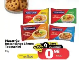Supermercado Jacomar Macarrão Instantâneo Lámen Todeschini oferta