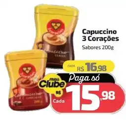 Supermercado Jacomar Capuccino 3 Corações oferta