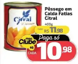 Supermercado Jacomar Pêssego em Calda Fatias Citral oferta