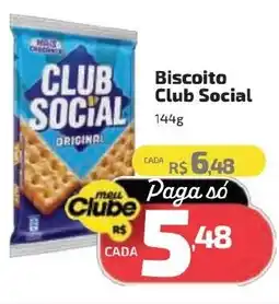 Supermercado Jacomar Biscoito Club Social oferta