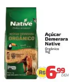 Supermercado Jacomar Açúcar Demerara Native oferta
