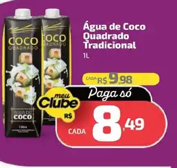 Supermercado Jacomar Água de Coco Quadrado Tradicional oferta
