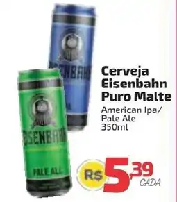 Supermercado Jacomar Cerveja Eisenbahn Puro Malte oferta
