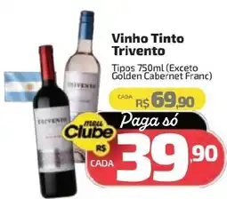 Supermercado Jacomar Vinho Tinto Trivento oferta