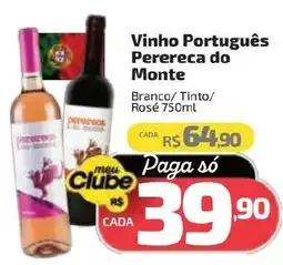 Supermercado Jacomar Vinho Português Perereca do Monte oferta