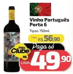 Supermercado Jacomar Vinho Português Porta 6 oferta