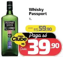 Supermercado Jacomar Whisky Passport oferta