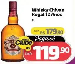 Supermercado Jacomar Whisky Chivas Regal 12 Anos oferta