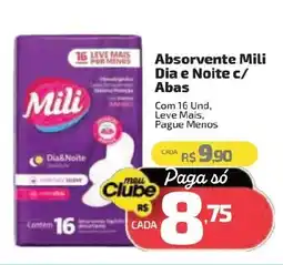 Supermercado Jacomar Absorvente Mili Dia e Noite c/ Abas oferta