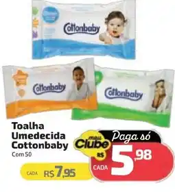 Supermercado Jacomar Toalha Umedecida Cottonbaby oferta