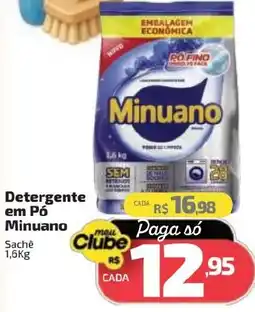 Supermercado Jacomar Detergente em Pó Minuano oferta
