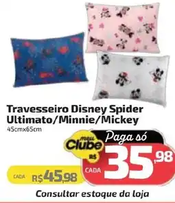 Supermercado Jacomar Travesseiro Disney Spider Ultimato/Minnie/Mickey oferta