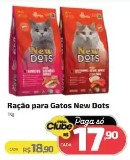 Supermercado Jacomar Ração para Gatos New Dots oferta