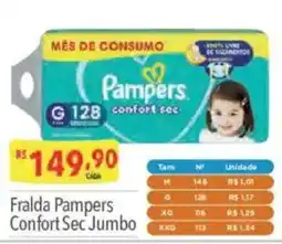 Supermercados Condor Fralda pampers confort sec jumbo oferta